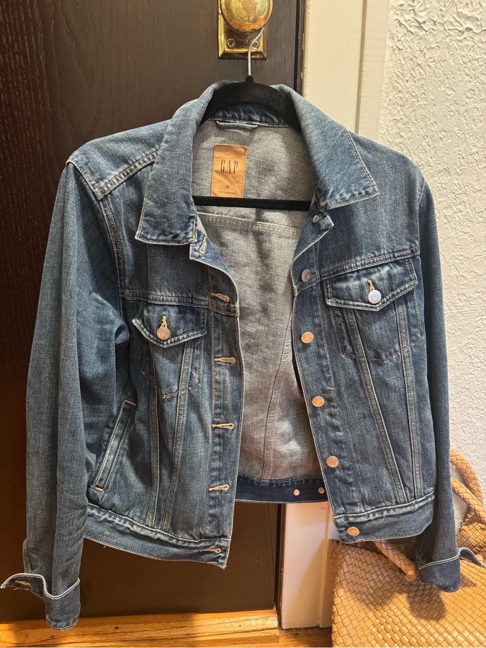 GAP Blue Denim Jacket with Button Front